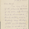 Whittier, John G., ALS to Thomas Donaldson. Sep. 5, 1885. [Previously given as Sep. 5, 1888].
