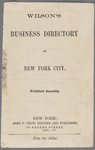 Wilson's Business Directory of New York City 1861-1862