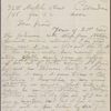 O'Connor, William D., ALS to. Jan. 22, 1886. 
