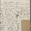 O'Connor, William D., ALS to. Apr. 12, 1886. 