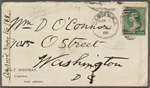 O'Connor, William D., ALS to. Apr. 18, 1888. 