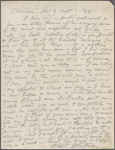 O'Connor, William D., ALS to. Nov. 9, 1888. 