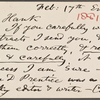 Stafford, Harry, APCS to. Feb. 17, [1881]. 