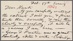 Stafford, Harry, APCS to. Feb. 17, [1881]. 