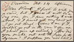 Stafford, Harry, APCS to. Feb. 24, [1881]. 