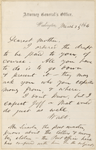 Whitman, Louisa Van Velsor, mother, ALS to. Mar. 23, 1866.