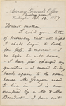 Whitman, Louisa Van Velsor, mother, ALS to. Feb. 12, 1867.