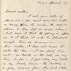 Whitman, Louisa Van Velsor, mother, ALS to. Apr. 2, 1867.