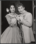 Zohra Alton and Roddy McDowall in the stage production Diary of a Scoundrel