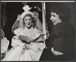 Margaret Hamilton and Roddy McDowall in the stage production Diary of a Scoundrel
