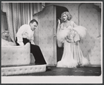 Robert Burr and Pamela Tiffin in the stage production Dinner at Eight