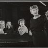 Evans Evans, Phyllis Love, Martha Scott and Mabel Cochran in rehearsal for the stage production A Distant Bell
