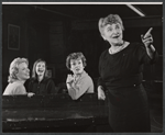 Evans Evans, Phyllis Love, Martha Scott and Mabel Cochran in rehearsal for the stage production A Distant Bell