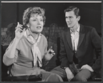 Martha Scott and Andrew Prine in rehearsal for the stage production A Distant Bell