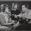 Martha Scott, Phyllis Love and unidentified in rehearsal for the stage production A Distant Bell