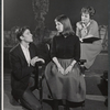 Andrew Prine, Phyllis Love and Martha Scott in rehearsal for the stage production A Distant Bell