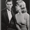 Andrew Prine and Evans Evans in rehearsal for the stage production A Distant Bell