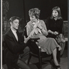 Andrew Prine, Martha Scott and Phyllis Love in rehearsal for the stage production A Distant Bell