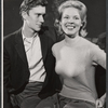 Andrew Prine and Evans Evans in rehearsal for the stage production A Distant Bell