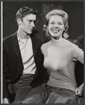 Andrew Prine and Evans Evans in rehearsal for the stage production A Distant Bell