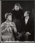 Martha Scott, Andrew Prine and unidentified in rehearsal for the stage production A Distant Bell