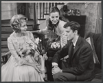 Martha Scott, Andrew Prine and unidentified in the stage production A Distant Bell