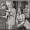 Mabel Cochran, Martha Scott, Phyllis Love and unidentified in the stage production A Distant Bell