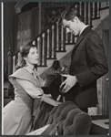 Phyllis Love and Andrew Prine in the stage production A Distant Bell