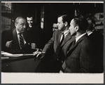 Richard Rodgers, Stephen Sondheim and Arthur Laurents in rehearsal for the stage production Do I Hear a Waltz?