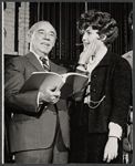 Producer/composer Richard Rodgers and Elizabeth Allen during rehearsal for the stage production Do I Hear a Waltz?