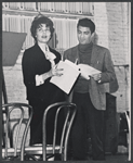 Elizabeth Allen and Sergio Franchi in rehearsal for the stage production Do I Hear a Waltz?