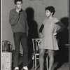 Lauren Jones [right] and unidentified [left] in the stage production Does a Tiger Wear a Necktie?