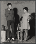 Lauren Jones [right] and unidentified [left] in the stage production Does a Tiger Wear a Necktie?