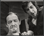 David Opatoshu and Al Pacino in the stage production Does a Tiger Wear a Necktie?