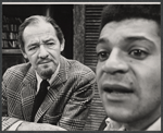 David Opatoshu and Roger Robinson in the stage production Does a Tiger Wear a Necktie?