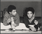 Lauren Jones [right] and unidentified [left] in the stage production Does a Tiger Wear a Necktie?