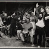 Lazaro Perez [left], Hal Holbrook [right] and unidentified others in the stage production Does a Tiger Wear a Necktie?