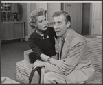 Julia Meade and William Redfield in the stage production Double in Hearts