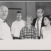 Burl Ives, Keir Dullea, Bette Henritze, Bob Berger, and Lee Sanders in rehearsal for the stage production Dr. Cook's Garden
