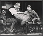 Burl Ives and Keir Dullea in the stage production Dr. Cook's Garden