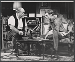 Burl Ives and Keir Dullea in the stage production Dr. Cook's Garden