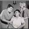 Lu Leonard, Eddie Foy Jr. and Jane Connell in rehearsal for the stage production Drat the Cat!