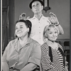 Lu Leonard, Eddie Foy Jr. and Jane Connell in rehearsal for the stage production Drat the Cat!