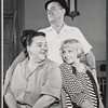 Lu Leonard, Eddie Foy Jr. and Jane Connell in rehearsal for the stage production Drat the Cat!