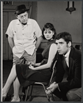 Eddie Foy Jr., Lesley Ann Warren and Elliott Gould in rehearsal for the stage production Drat the Cat!