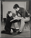 Lesley Ann Warren and Elliott Gould in rehearsal for the stage production Drat the Cat!