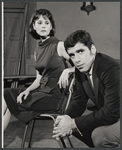 Lesley Ann Warren and Elliott Gould in rehearsal for the stage production Drat the Cat!