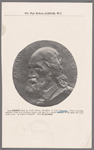 1215 Legros (Prof. A., R.E.) Bronze medallion of Lord Tennyson. There is no finer medallist living than Professor Legros, and here is a superb example of his great and truly classic work. 4 1/2 inches in diameter. Price 15 guineas. 