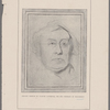Crayon sketch by Samuel Laurence, for his portrait of Thackeray