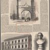 The royal memorial arch at Fettercairn, Kincardineshire.   East India United Service Clubhouse, St. James's Sqaure.  Bust of Thackeray, by Baron Marochetti, recently placed in Westminster Abbey.